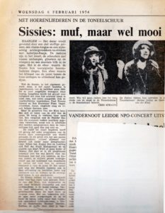 Sissies Recentie Haarlems Dagblad Sissies Haarlem
